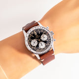 vintage breitling navitimer timepiece wrist shot
