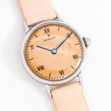 vintage rolex ladies watch dial shot, on its back