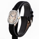 vintage waltham watch dial shot, side view