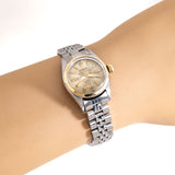 vintage rolex ladies watch wrist shot, close up