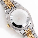 vintage rolex thunderbird datejust case back shot