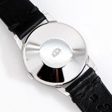 vintage zodiac wristwatch triple date claendar case back shot