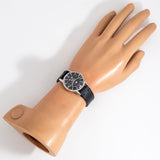 vintage zodiac wristwatch triple date claendar wrist shot, overview