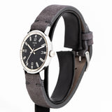 vintage elgin watch dial shot, side view