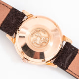 1963 Vintage Omega Seamaster Ref. 166.003 RARE Solid 18k Rose Gold Watch (# 15555)