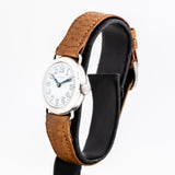 vintage longines ww dial shot, side view