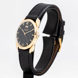 vintage jlc power reserve dial shot, side view