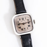 vintage tiffany and co tv case watch dial shot, on its back