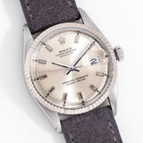 1969 Vintage Rolex Datejust Block Markers Ref. 1601 in 14k White Gold & Stainless Steel ( #14813)