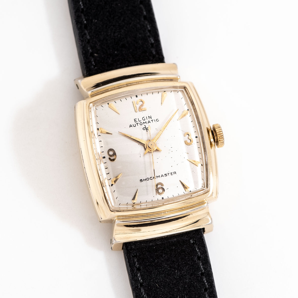 1950 Vintage Elgin Ref. 6809 Shockmaster Automatic 10k Yellow Gold