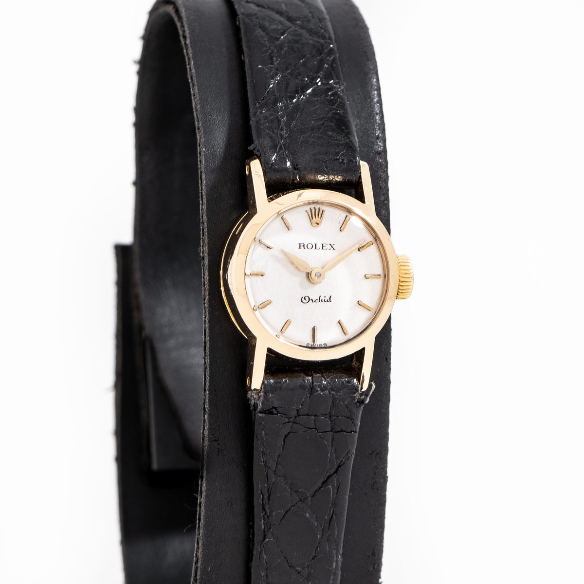 1955 Vintage Ladies Rolex Orchid Ref. 8901 Solid 18k Yellow Gold