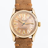 1950 Vintage Rolex Oyster Perpetual "Bombay" Ref. 6092 in Solid 14k Yellow Gold (# 14612)