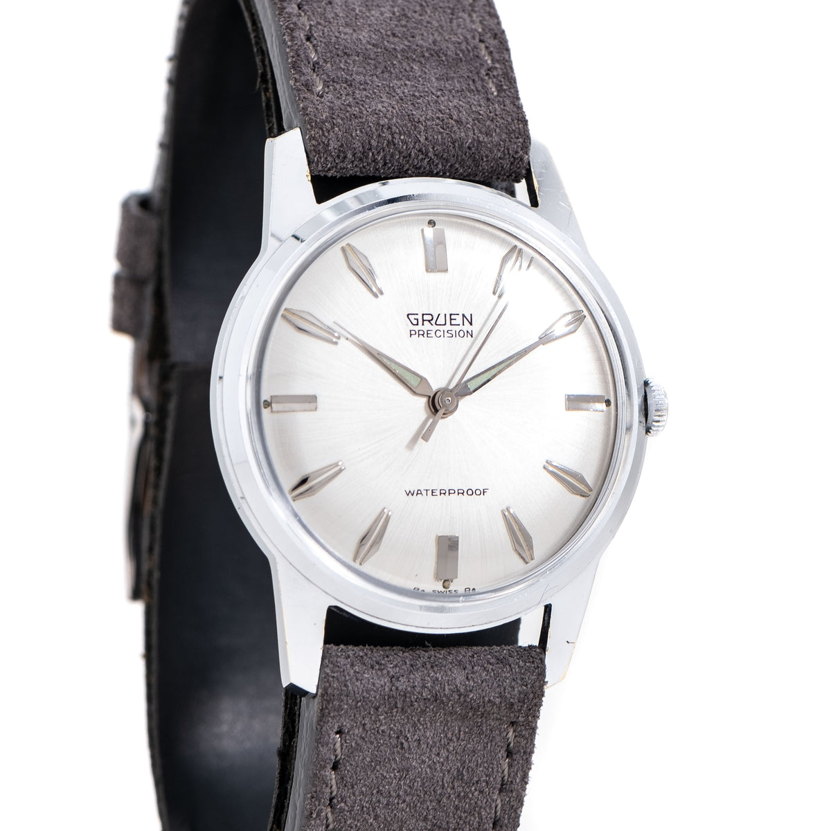 1960's Vintage Gruen Precision 510 RSS Base Metal Stainless