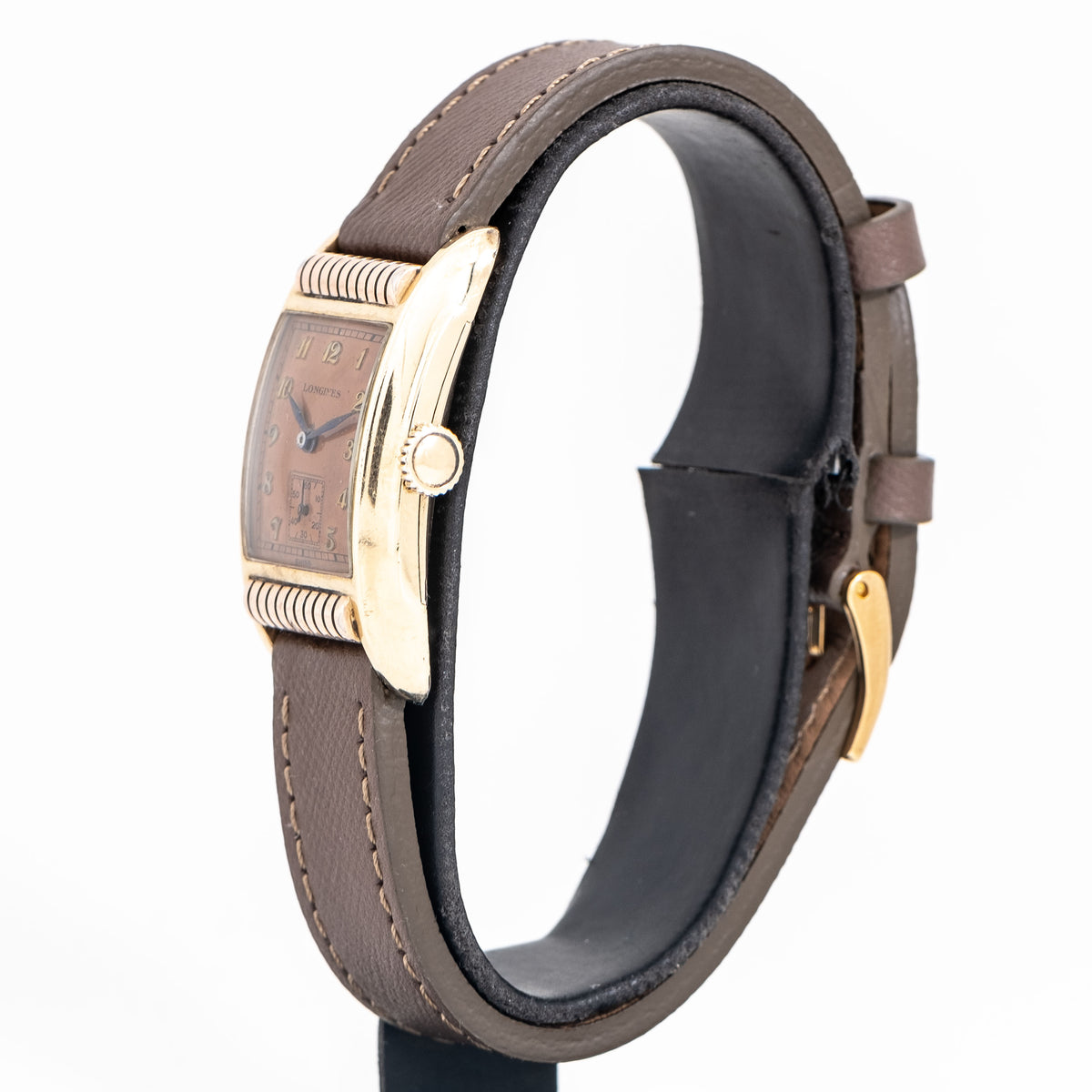 1940 Vintage Longines 10k Yellow Gold Filled Case with Rose Gold