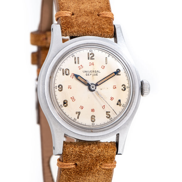 1943 Vintage Universal Genéve WWII Military Steel Watch (# 14537)