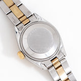 rolex date ladies watch case back shot