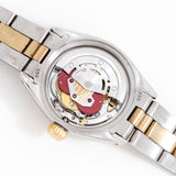 rolex date ladies watch movement shot