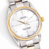 vintage rolex zephyr dial shot, on its back