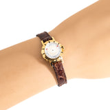 vintage ernest borel cocktail ladies watch wrist shot, close up