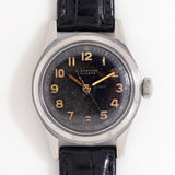 1940's Era Vintage Gubelin-Lucerne Military Style Stainless Steel Watch  (# 14737)