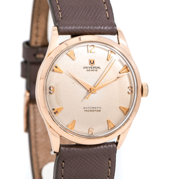 1955 Universal Genéve Ref. 103533 Microtor Automatic in Solid 18k Rose Gold (# 14662)