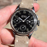 1940's Vintage Benrus Sky Chief 3-Register Chronograph in Stainless Steel (# 14477)