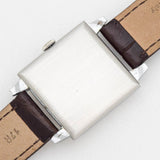 1940's Vintage Cyma Square-shaped Stainless Steel Watch (# 14505)