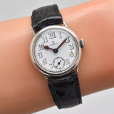 1933 Vintage Omega Sterling Silver Watch (# 14627)