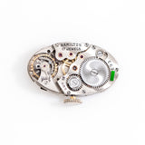 vintage hamilton ladies watch movement shot