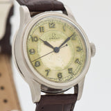 1938 Vintage Omega WWII-era Military Stainless Steel Watch (# 14532)