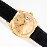 vintage rolex date automatic yg ww, on its back