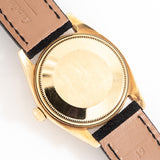 vintage rolex date automatic yg ww, case back