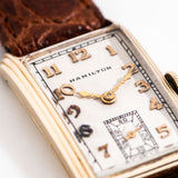 vintage hamilton seneca ww, additional dial shot, close up