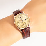 1943 Universal Genéve Dato-Compax Ref. 12495 Solid 18k Rose Gold Watch (# 16052)