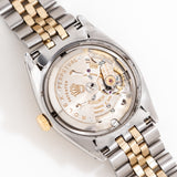 vintage rolex datejust two tone, movement shot