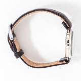 vintage omega cushion ww, on its side crown shot