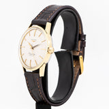 vintage longines flagship watch dial shot, side view