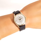 vintage longines flagship watch wrist shot, close up