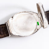 vintage omega tonneau interior case back shot