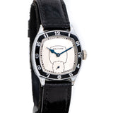 1928 Vintage Waltham Cushion Shaped Nickel Watch (# 15474)