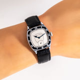 1928 Vintage Waltham Cushion Shaped Nickel Watch (# 15474)