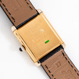 1990's Cartier Tank Must De 18k Yellow Gold Plated over Sterling Silver Watch (# 15475)