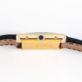 1990's Cartier Tank Must De 18k Yellow Gold Plated over Sterling Silver Watch (# 15475)