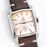 1953 Vintage Omega Cioccolatone Ref. 3950-3 85 Automatic Square Shaped Stainless Steel Watch (# 15476)