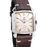 1953 Vintage Omega Cioccolatone Ref. 3950-3 85 Automatic Square Shaped Stainless Steel Watch (# 15476)