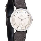 vintage omega wristwatch dial shot