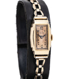 vintage hamilton ladies watch dial shot
