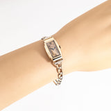 vintage hamilton ladies watch wrist shot, close up