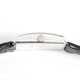 vintage cyma rectangular watch crown shot