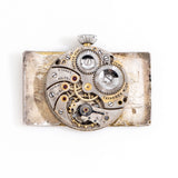 vintage cyma rectangular watch movement shot